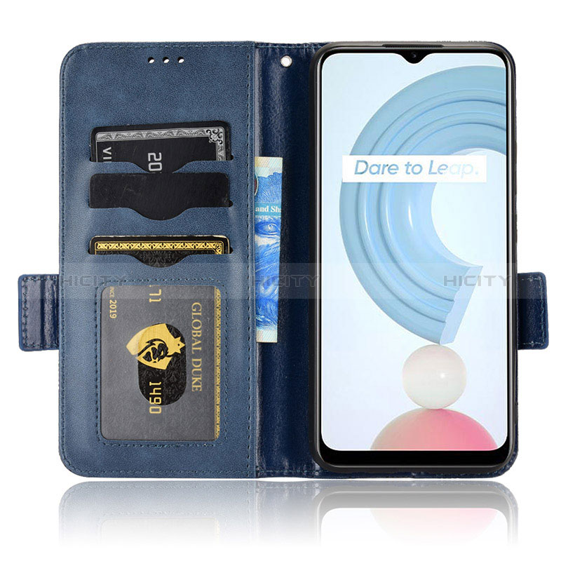 Handytasche Stand Schutzhülle Flip Leder Hülle C02X für Realme C21Y