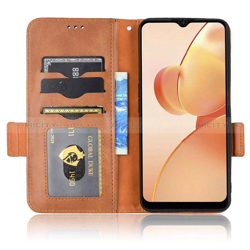 Handytasche Stand Schutzhülle Flip Leder Hülle C02X für Realme C31 groß