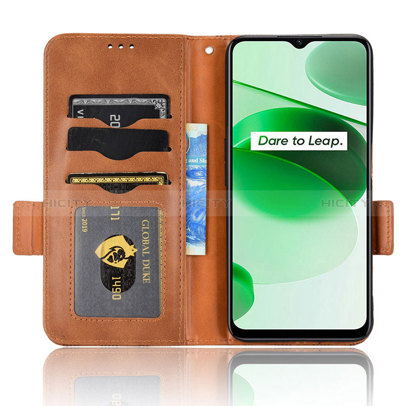 Handytasche Stand Schutzhülle Flip Leder Hülle C02X für Realme C35