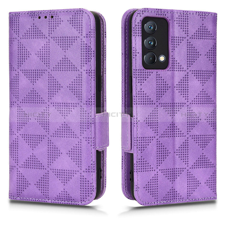 Handytasche Stand Schutzhülle Flip Leder Hülle C02X für Realme GT Master 5G Violett