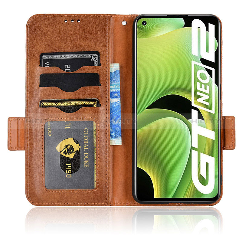 Handytasche Stand Schutzhülle Flip Leder Hülle C02X für Realme GT Neo2 5G groß