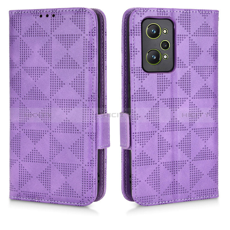 Handytasche Stand Schutzhülle Flip Leder Hülle C02X für Realme GT Neo2 5G Violett Plus