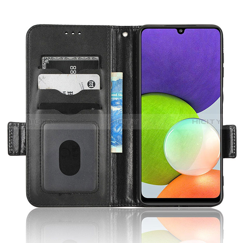 Handytasche Stand Schutzhülle Flip Leder Hülle C02X für Samsung Galaxy A12 Nacho groß