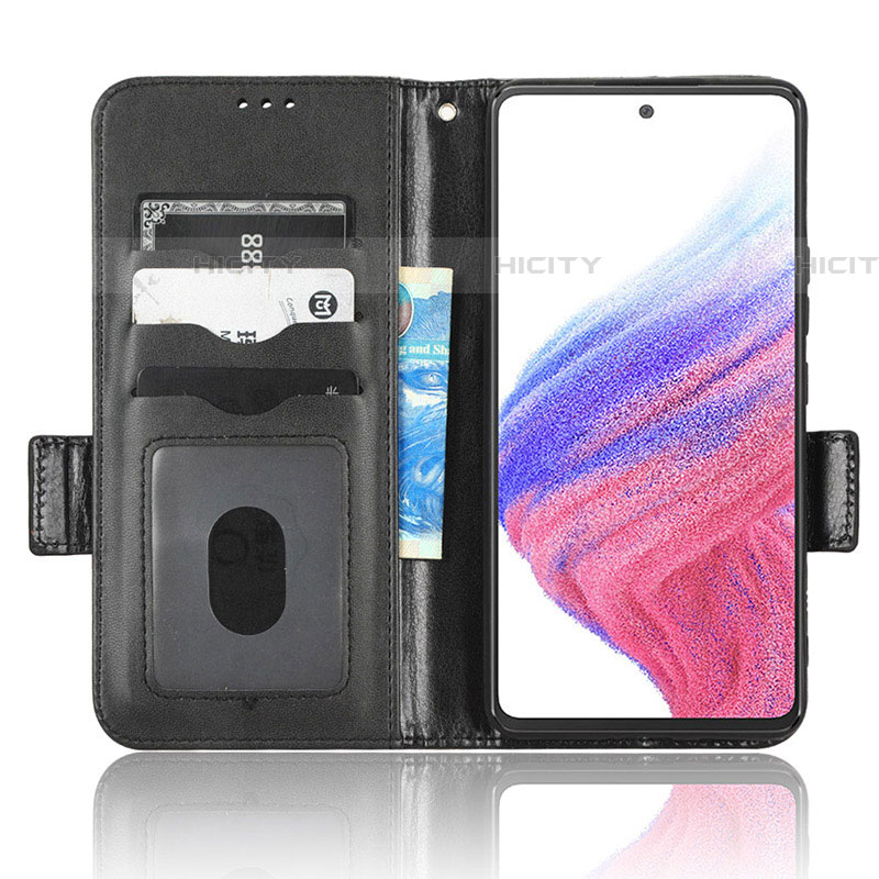 Handytasche Stand Schutzhülle Flip Leder Hülle C02X für Samsung Galaxy A53 5G groß