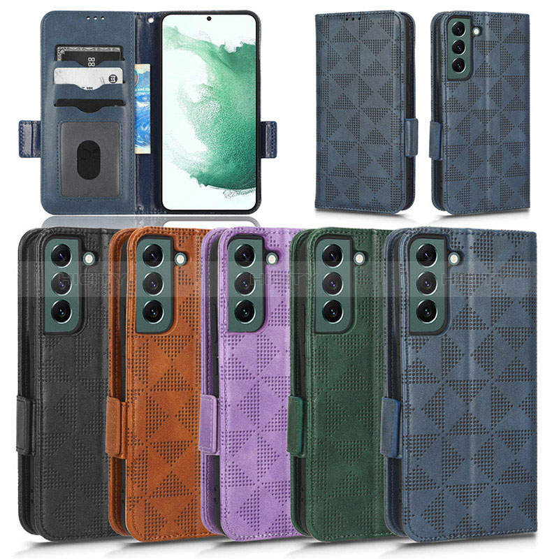 Handytasche Stand Schutzhülle Flip Leder Hülle C02X für Samsung Galaxy S22 5G