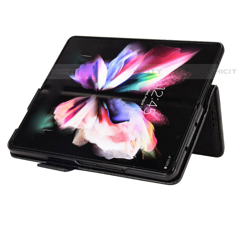 Handytasche Stand Schutzhülle Flip Leder Hülle C02X für Samsung Galaxy Z Fold4 5G