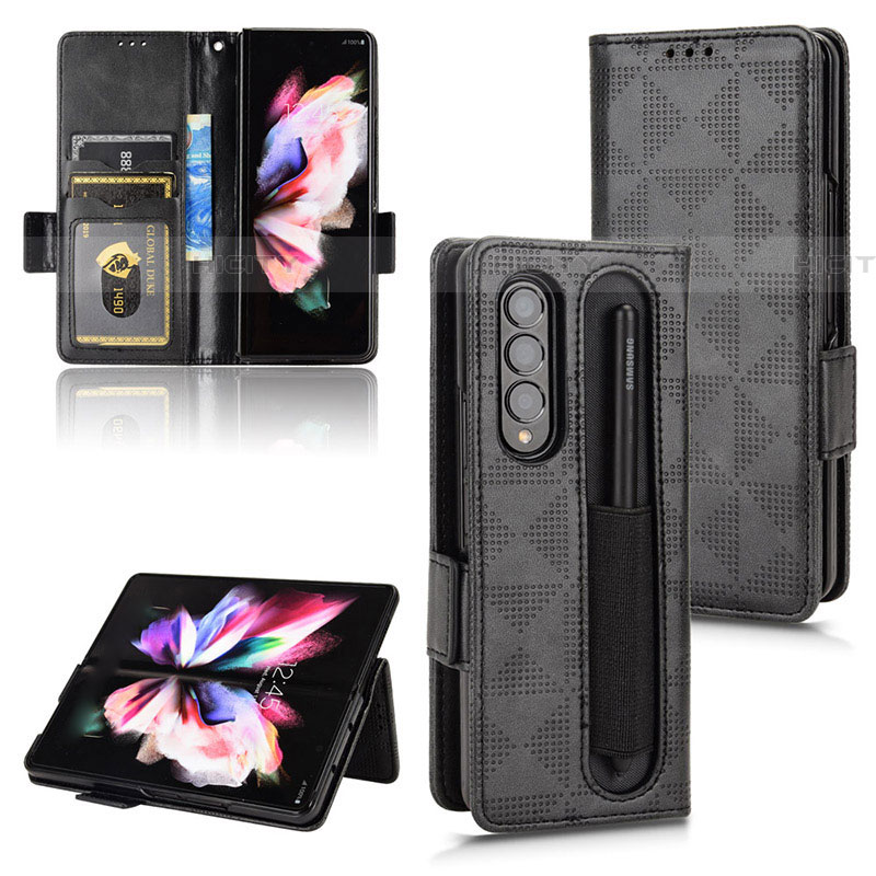 Handytasche Stand Schutzhülle Flip Leder Hülle C02X für Samsung Galaxy Z Fold4 5G