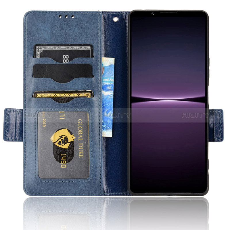 Handytasche Stand Schutzhülle Flip Leder Hülle C02X für Sony Xperia 1 IV groß