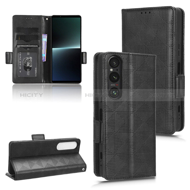 Handytasche Stand Schutzhülle Flip Leder Hülle C02X für Sony Xperia 1 V groß