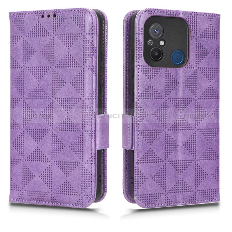 Handytasche Stand Schutzhülle Flip Leder Hülle C02X für Xiaomi Poco C55 Violett Plus