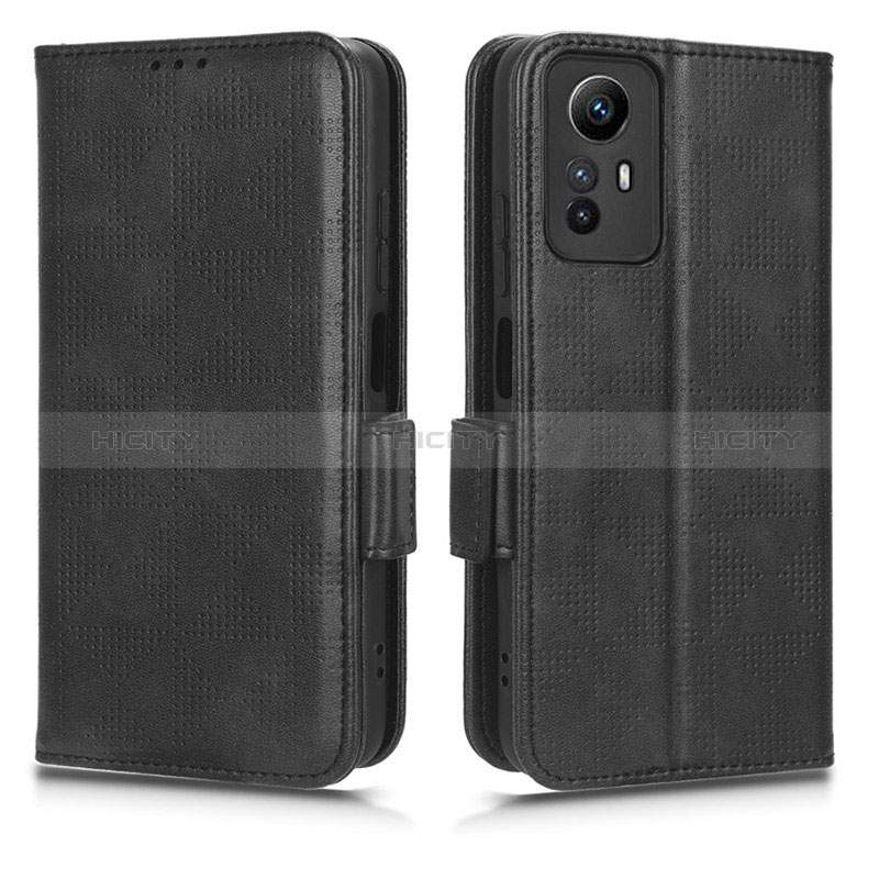 Handytasche Stand Schutzhülle Flip Leder Hülle C02X für Xiaomi Redmi Note 12S Schwarz Plus