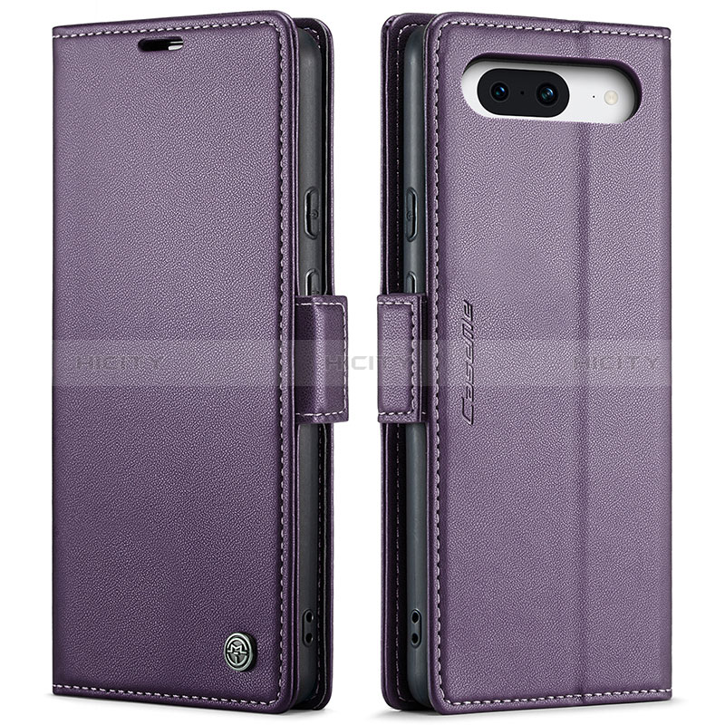 Handytasche Stand Schutzhülle Flip Leder Hülle C03S für Google Pixel 8a 5G Violett Plus