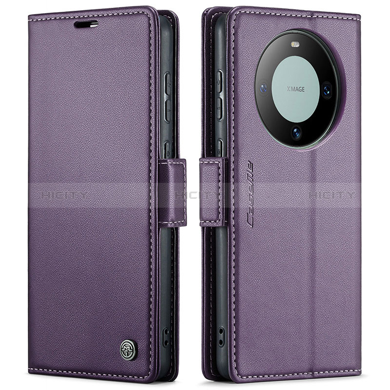 Handytasche Stand Schutzhülle Flip Leder Hülle C03S für Huawei Mate 60 Pro Violett Plus