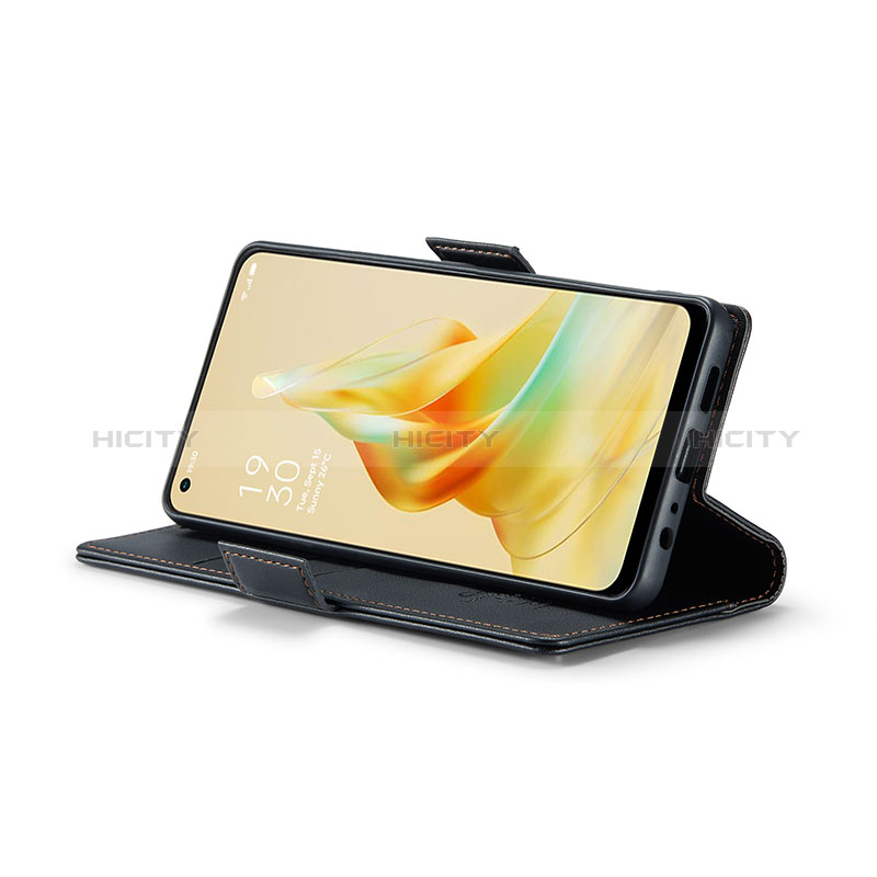 Handytasche Stand Schutzhülle Flip Leder Hülle C03S für Oppo Reno8 T 4G groß