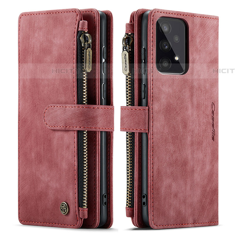 Handytasche Stand Schutzhülle Flip Leder Hülle C03S für Samsung Galaxy A33 5G Rot