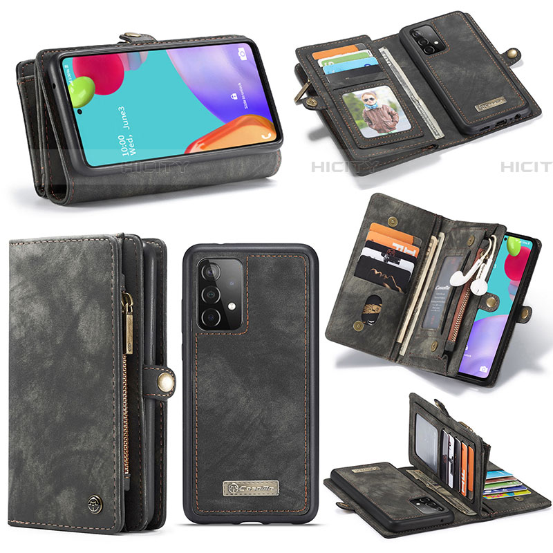 Handytasche Stand Schutzhülle Flip Leder Hülle C03S für Samsung Galaxy A52 4G groß