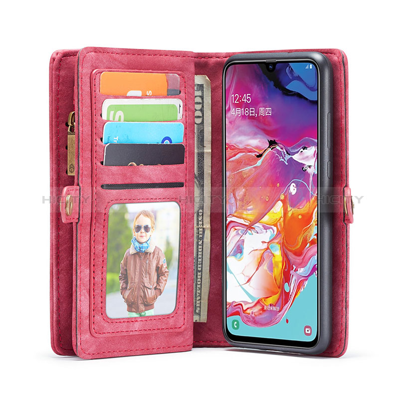 Handytasche Stand Schutzhülle Flip Leder Hülle C03S für Samsung Galaxy A70