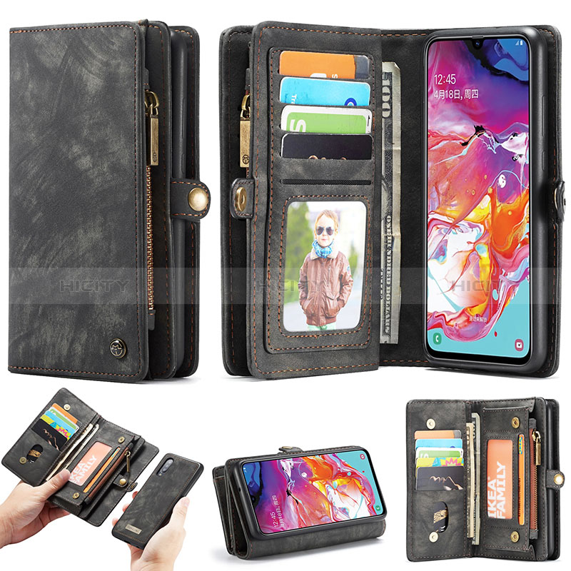 Handytasche Stand Schutzhülle Flip Leder Hülle C03S für Samsung Galaxy A70