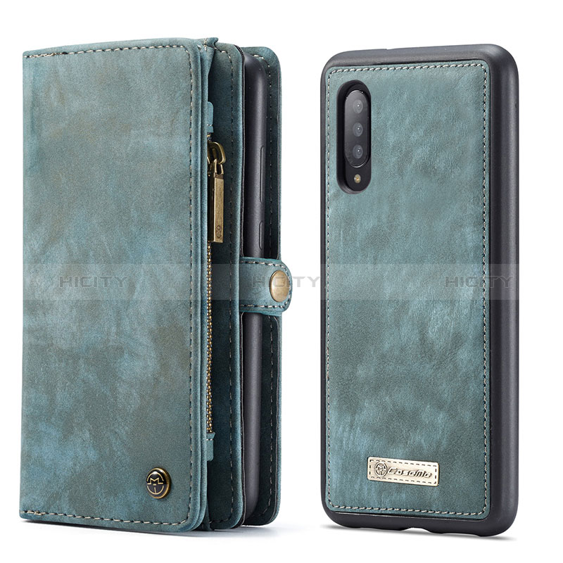 Handytasche Stand Schutzhülle Flip Leder Hülle C03S für Samsung Galaxy A70S Blau Plus