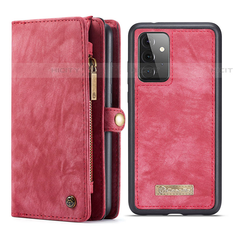 Handytasche Stand Schutzhülle Flip Leder Hülle C03S für Samsung Galaxy A72 5G Rot