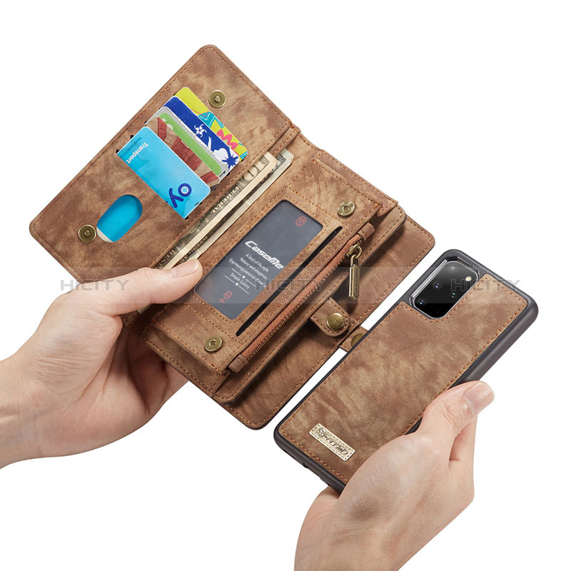 Handytasche Stand Schutzhülle Flip Leder Hülle C03S für Samsung Galaxy S20 Plus groß