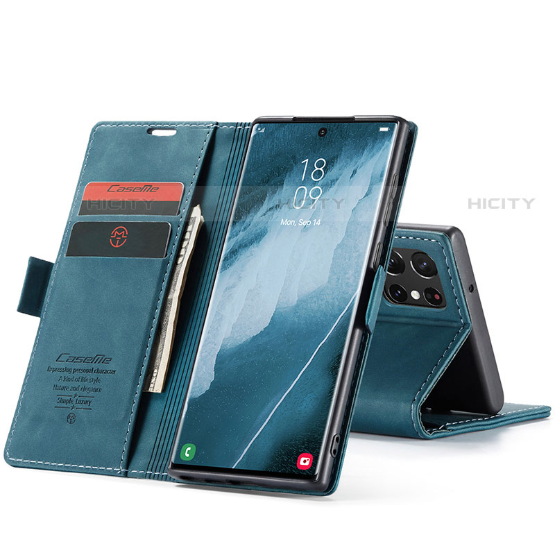 Handytasche Stand Schutzhülle Flip Leder Hülle C03S für Samsung Galaxy S21 Ultra 5G