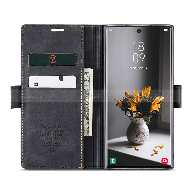 Handytasche Stand Schutzhülle Flip Leder Hülle C03S für Samsung Galaxy S24 Ultra 5G