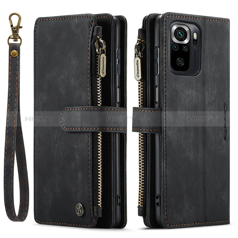 Handytasche Stand Schutzhülle Flip Leder Hülle C03S für Xiaomi Poco M5S Schwarz