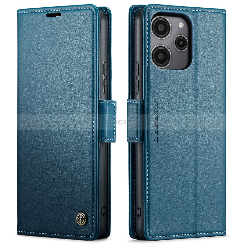 Handytasche Stand Schutzhülle Flip Leder Hülle C03S für Xiaomi Poco M6 Pro 5G Blau