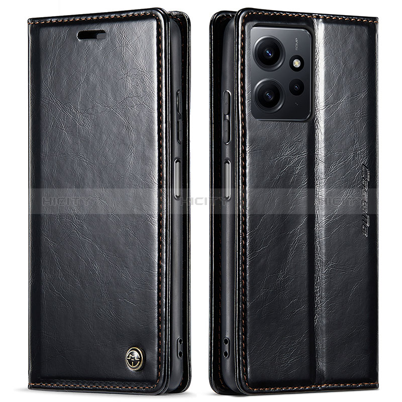 Handytasche Stand Schutzhülle Flip Leder Hülle C03S für Xiaomi Redmi Note 12 4G Schwarz