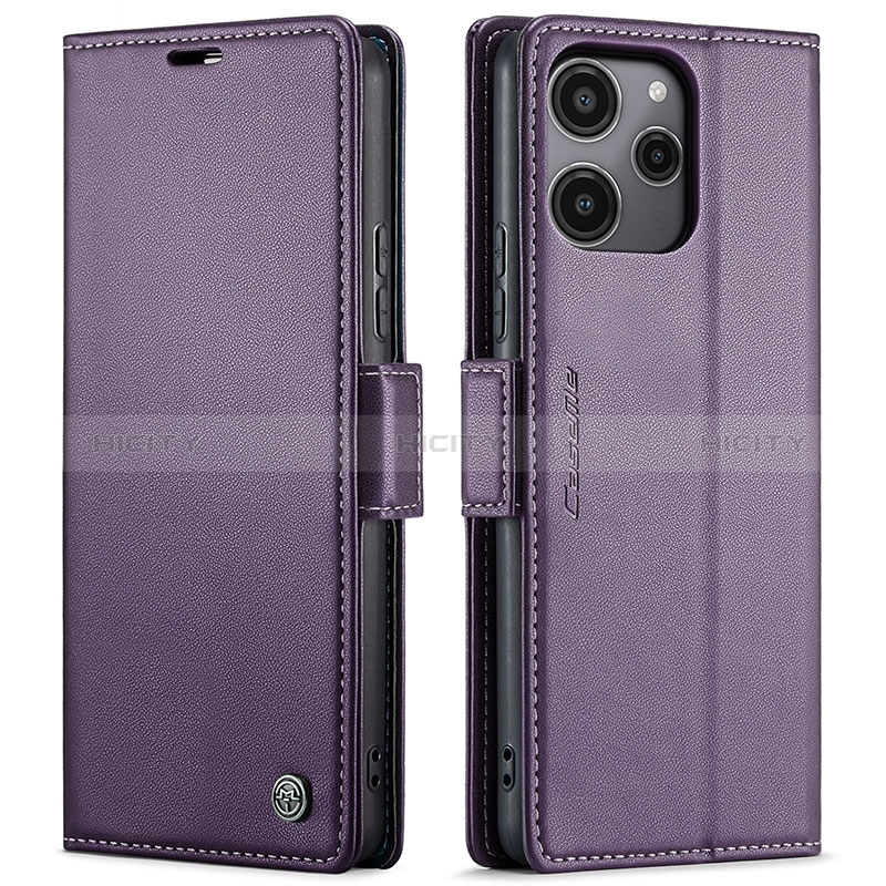 Handytasche Stand Schutzhülle Flip Leder Hülle C03S für Xiaomi Redmi Note 12R 5G Violett