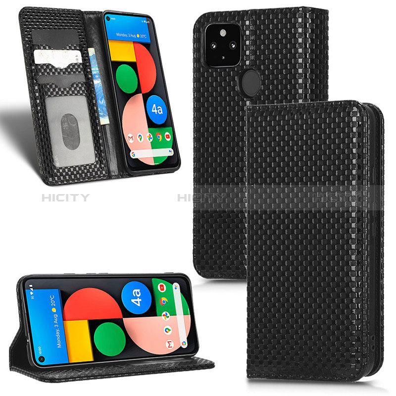 Handytasche Stand Schutzhülle Flip Leder Hülle C03X für Google Pixel 4a 5G