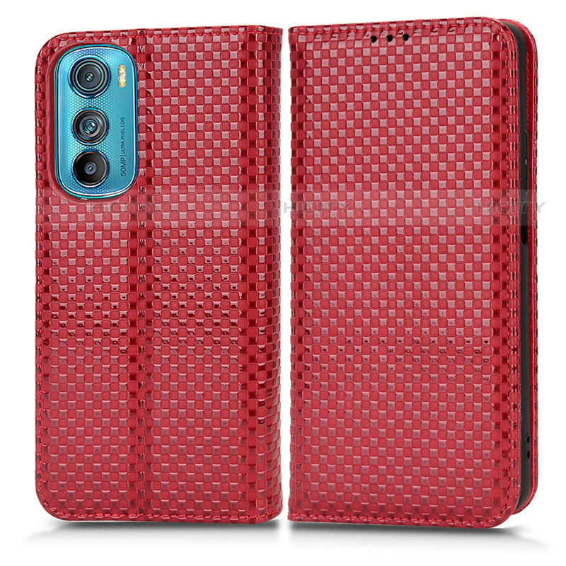 Handytasche Stand Schutzhülle Flip Leder Hülle C03X für Motorola Moto Edge 30 5G Rot