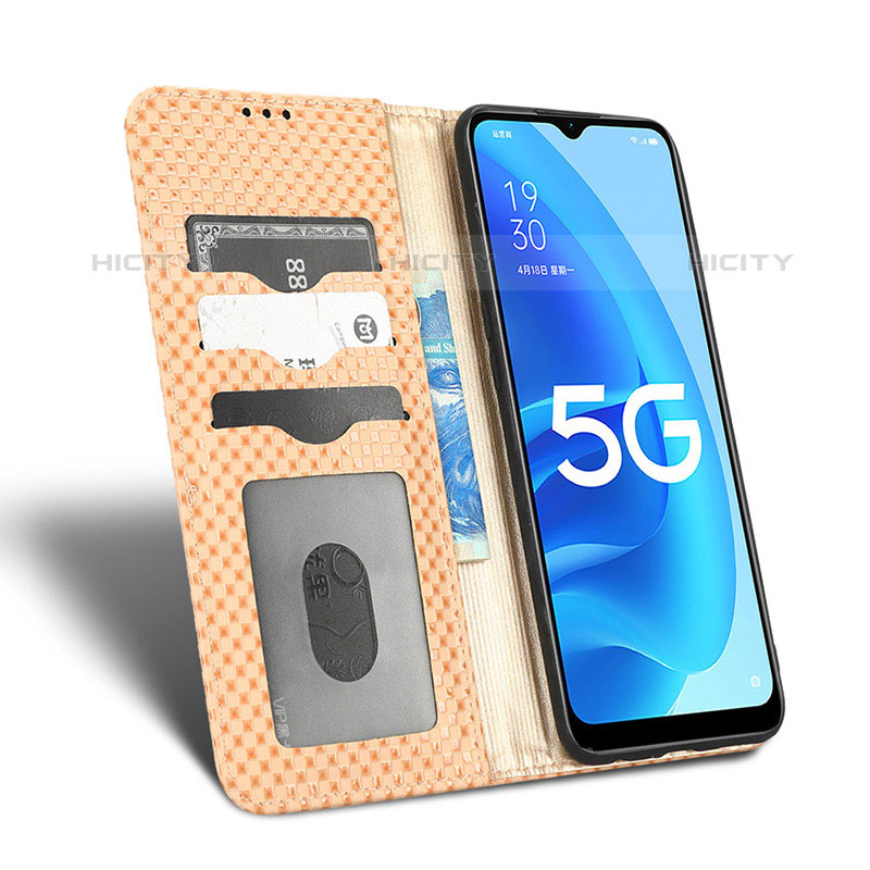 Handytasche Stand Schutzhülle Flip Leder Hülle C03X für Oppo A55S 5G groß