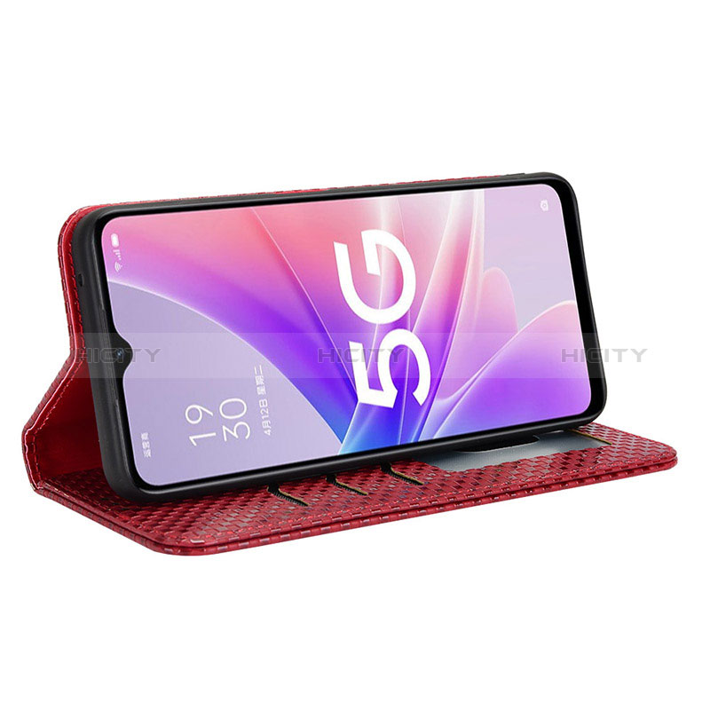 Handytasche Stand Schutzhülle Flip Leder Hülle C03X für Oppo A77 5G