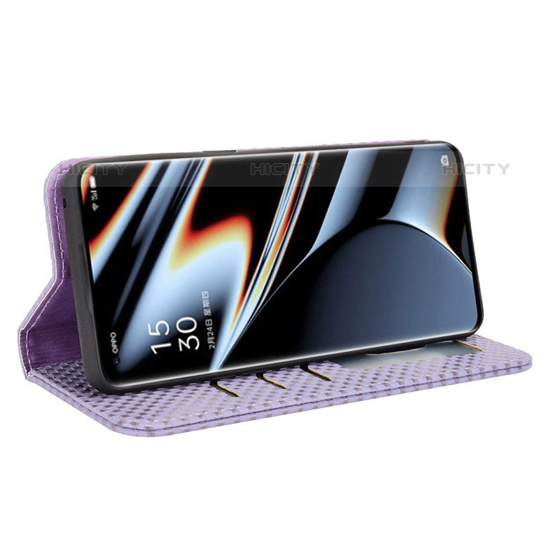 Handytasche Stand Schutzhülle Flip Leder Hülle C03X für Oppo Find X5 Pro 5G groß