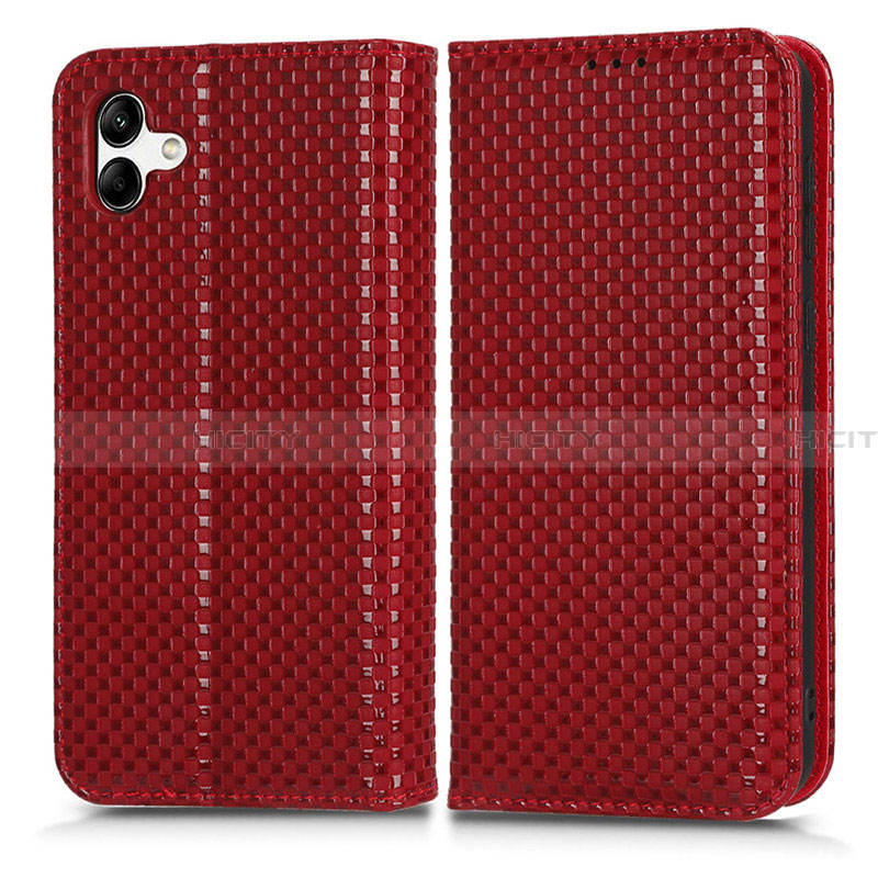 Handytasche Stand Schutzhülle Flip Leder Hülle C03X für Samsung Galaxy A04 4G Rot