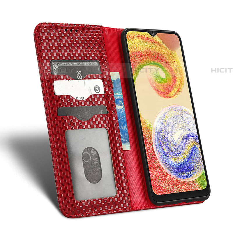 Handytasche Stand Schutzhülle Flip Leder Hülle C03X für Samsung Galaxy A04E groß