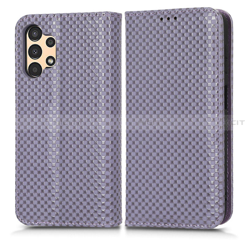 Handytasche Stand Schutzhülle Flip Leder Hülle C03X für Samsung Galaxy A13 4G Violett Plus