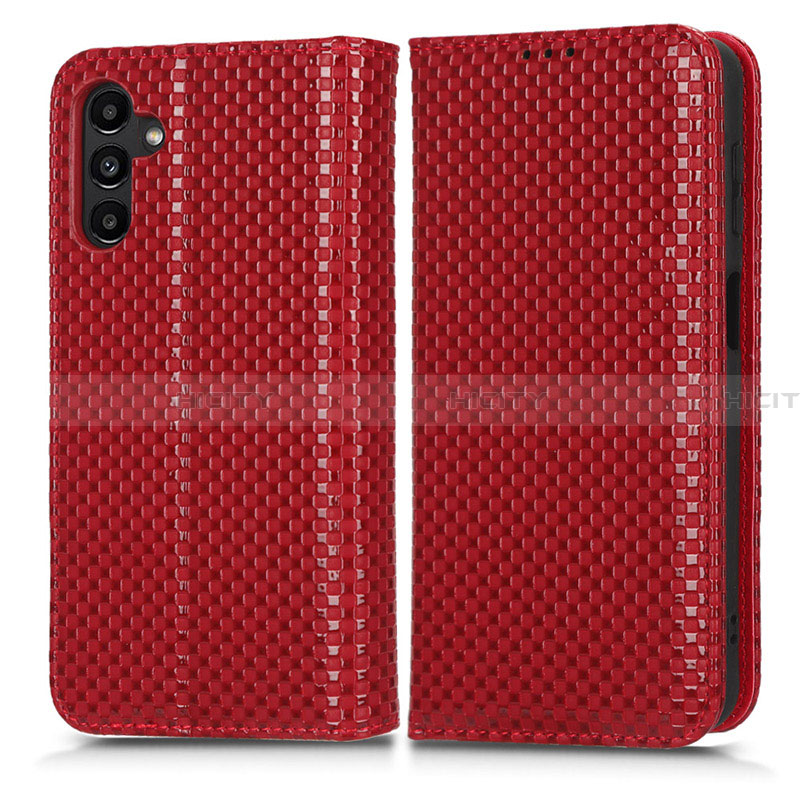 Handytasche Stand Schutzhülle Flip Leder Hülle C03X für Samsung Galaxy A13 5G Rot Plus