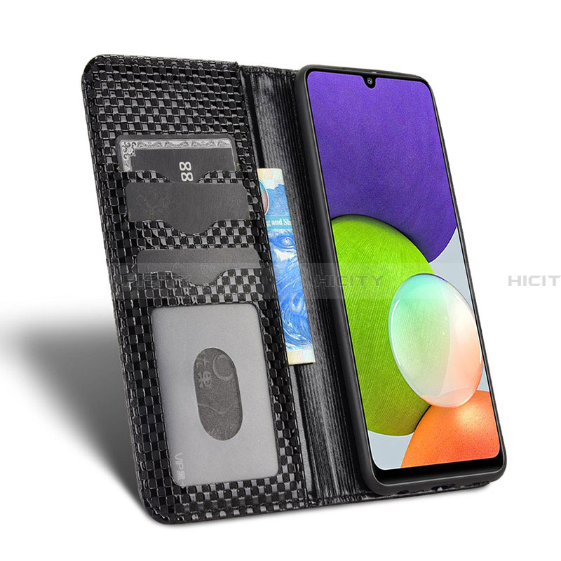 Handytasche Stand Schutzhülle Flip Leder Hülle C03X für Samsung Galaxy A22 4G