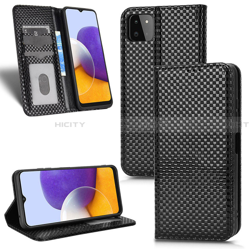 Handytasche Stand Schutzhülle Flip Leder Hülle C03X für Samsung Galaxy A22 5G