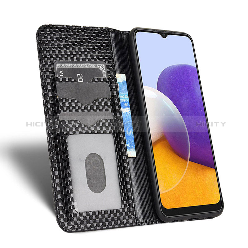 Handytasche Stand Schutzhülle Flip Leder Hülle C03X für Samsung Galaxy A22s 5G groß