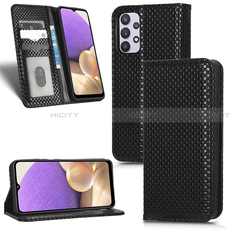 Handytasche Stand Schutzhülle Flip Leder Hülle C03X für Samsung Galaxy A32 4G groß