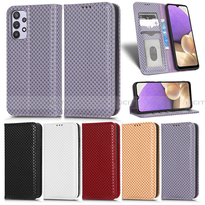 Handytasche Stand Schutzhülle Flip Leder Hülle C03X für Samsung Galaxy A32 4G groß