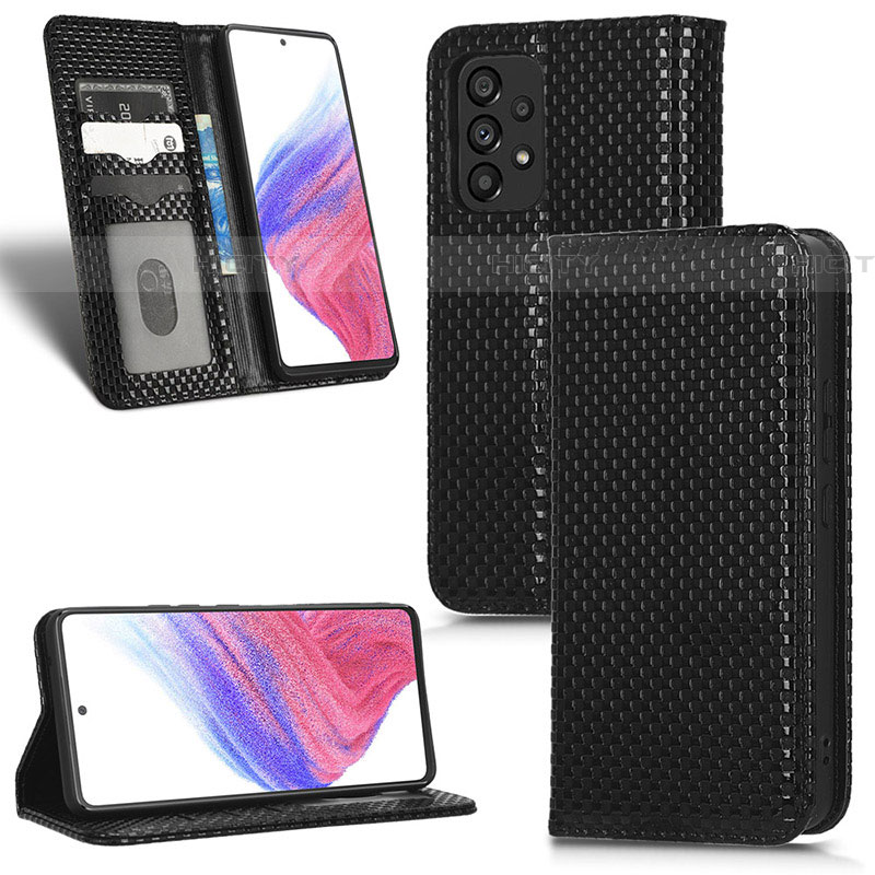 Handytasche Stand Schutzhülle Flip Leder Hülle C03X für Samsung Galaxy A53 5G groß