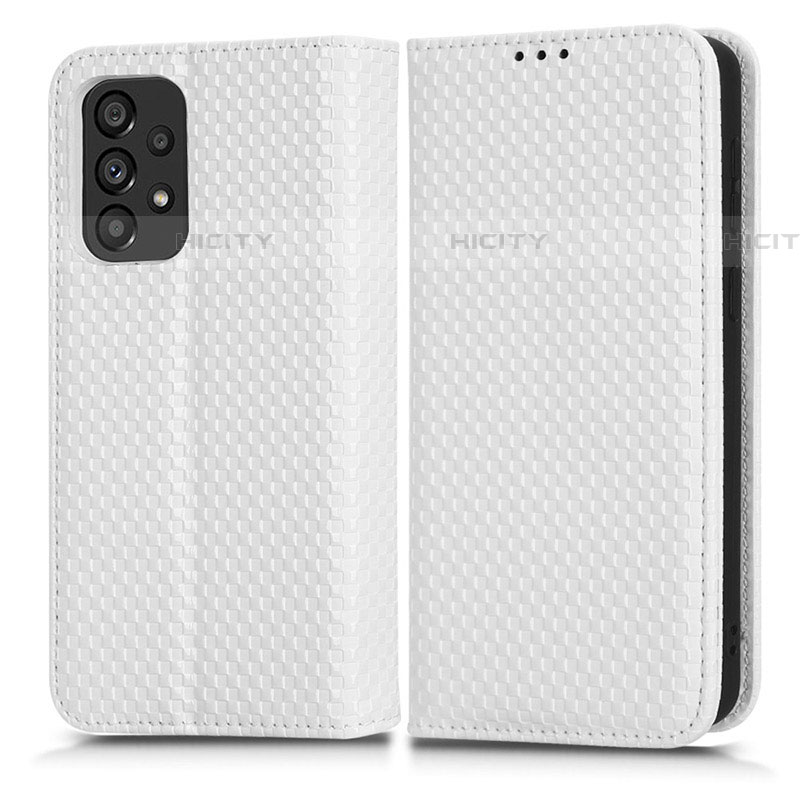 Handytasche Stand Schutzhülle Flip Leder Hülle C03X für Samsung Galaxy A53 5G Weiß