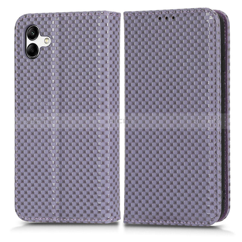 Handytasche Stand Schutzhülle Flip Leder Hülle C03X für Samsung Galaxy M04 Violett