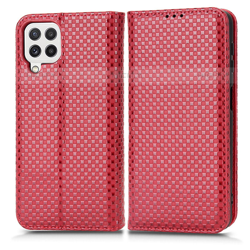 Handytasche Stand Schutzhülle Flip Leder Hülle C03X für Samsung Galaxy M22 4G Rot