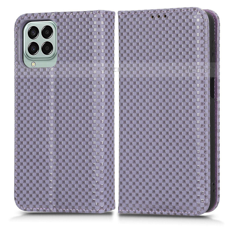 Handytasche Stand Schutzhülle Flip Leder Hülle C03X für Samsung Galaxy M33 5G Violett